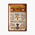 LANOLU Blechschild Chicken Coop 20x30cm