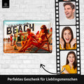 LANOLU Blechschild Life is better an the Beach 20x30cm
