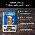 LANOLU Retro Blechschild Institut zur Bekämpfung akuter Unterhopfung 20x30cm