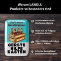 LANOLU Retro Blechschild Gerstehilfe Kasten 20x30cm