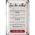 LANOLU Blechschild Sei du selbst 20x30cm