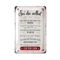 LANOLU Blechschild Sei du selbst 20x30cm