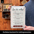 LANOLU Blechschild Sei du selbst 20x30cm