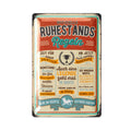 LANOLU Blechschild Ruhestandsregeln 20x30cm