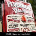 LANOLU Blechschild Feuerwehrgesetze 20x30cm