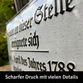 LANOLU Blechschild An dieser Stelle ereignete sich absolut gar nichts! 20x30cm
