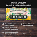 Blechschild Balkonien 5 Sterne