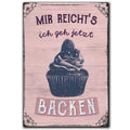 LANOLU Fotomagnet Mir reicht's, backen - 8x5,5 cm