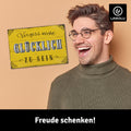 LANOLU Fotomagnet Vergiss nicht, glücklich - 8x5,5 cm