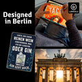 LANOLU Fotomagnet Reinen Wein oder Gin - 8x5,5 cm