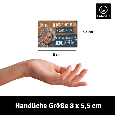 LANOLU Fotomagnet Jede Lösung - 8x5,5 cm