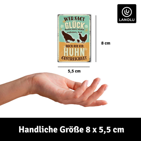 LANOLU Fotomagnet Huhn - 8x5,5 cm