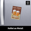 LANOLU Fotomagnet Saufst, stirbst. Saufst net, a - 8x5,5 cm