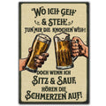 LANOLU Fotomagnet "Wo ich geh' und steh' - 8 x 5,5 cm