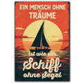 LANOLU Fotomagnet "Schiff ohne Segel" - 8 x 5,5 cm