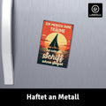 LANOLU Fotomagnet "Schiff ohne Segel" - 8 x 5,5 cm