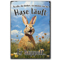 LANOLU Fotomagnet "Der Hase hoppelt" - 8 x 5,5 cm