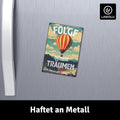 LANOLU Fotomagnet "Folge deinen Träumen Heißluftballon" - 8 x 5,5 cm