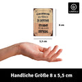 LANOLU Fotomagnet "Kein Sinn mit Männern zu streiten" - 8 x 5,5 cm
