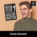 LANOLU Fotomagnet "Einmal mit Profis arbeiten" - 8 x 5,5 cm