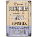 LANOLU Fotomagnet "Menschen die Welt besonders machen" - 8 x 5,5 cm