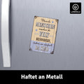 LANOLU Fotomagnet "Menschen die Welt besonders machen" - 8 x 5,5 cm