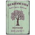 LANOLU Fotomagnet "Krummer Baum lebt sein Leben" - 8 x 5,5 cm