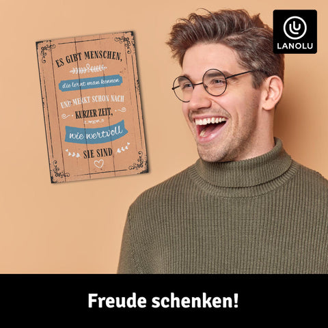 LANOLU Fotomagnet "Menschen die wertvoll sind" - 8 x 5,5 cm