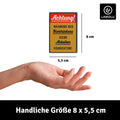 LANOLU Fotomagnet "Während des Biertrinkens" - 8 x 5,5 cm
