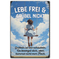 LANOLU Fotomagnet "Lebe frei" - 8 x 5,5 cm