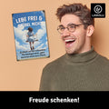 LANOLU Fotomagnet "Lebe frei" - 8 x 5,5 cm