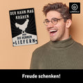 LANOLU Fotomagnet "Der Hahn mag krähen" - 8 x 5,5 cm