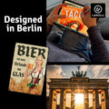 LANOLU Fotomagnet "Bier ist wie Urlaub im Glas" - 8 x 5,5 cm