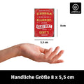 LANOLU Fotomagnet "Strohhalm Glas Sekt steckt" - 8 x 5,5 cm