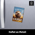 LANOLU Fotomagnet "Igel ab hier bitte lächeln" - 8 x 5,5 cm