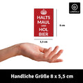 LANOLU Fotomagnet "Halts Maul und hol Bier" - 8 x 5,5 cm