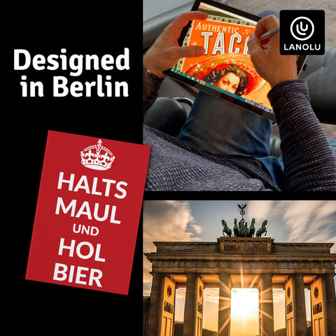 LANOLU Fotomagnet "Halts Maul und hol Bier" - 8 x 5,5 cm