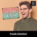 LANOLU Fotomagnet "Ich liebe uns" - 8 x 5,5 cm