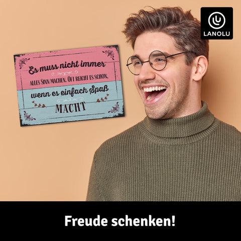 LANOLU Fotomagnet "Nicht alles Sinn machen" - 8 x 5,5 cm