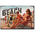 LANOLU Fotomagnet "Life is better at the Beach" - 8 x 5,5 cm