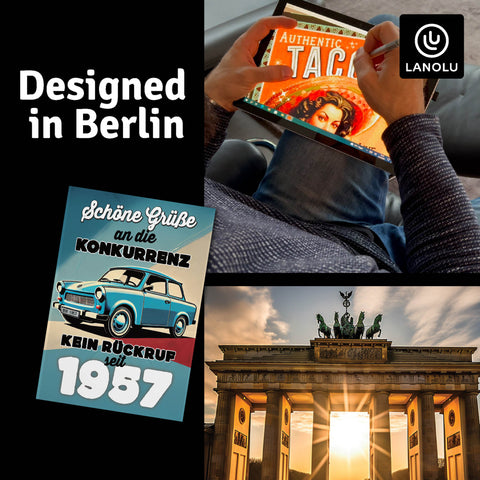 LANOLU Fotomagnet Trabant- kein Rückruf seit 1957 - 8 x 5,5 cm
