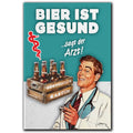 LANOLU Fotomagnet Bier ist gesund sagt der Arzt - 8 x 5,5 cm