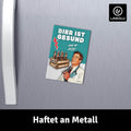 LANOLU Fotomagnet Bier ist gesund sagt der Arzt - 8 x 5,5 cm