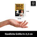 LANOLU Fotomagnet Wenn du anpackst ist es, als würden 2 loslassen 8 x 5,5 cm