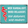 LANOLU Fotomagnet Wer randaliert wird relaxiert 8 x 5,5 cm