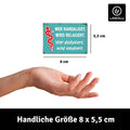LANOLU Fotomagnet Wer randaliert wird relaxiert 8 x 5,5 cm