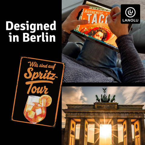 LANOLU Fotomagnet Wir sind auf Spritztour 8 x 5,5 cm