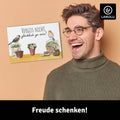 LANOLU Fotomagnet Vergiss nicht glücklich zu sein 8 x 5,5 cm