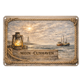 Blechschild 20x30cm – Moin Cuxhaven Nordsee Hafen