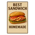 Blechschild Best Sandwich
